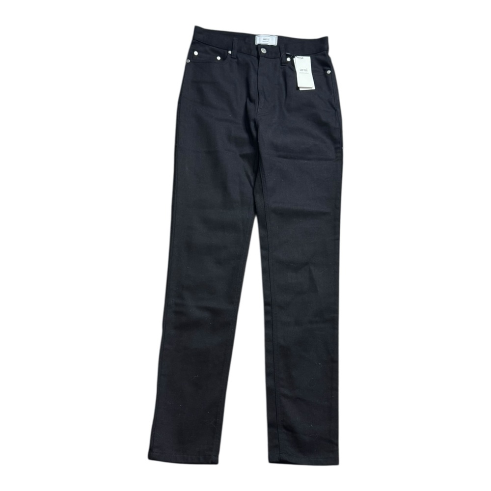 Ami Paris Alexandre Mattiussi Black Denim Trousers size 30 NWT